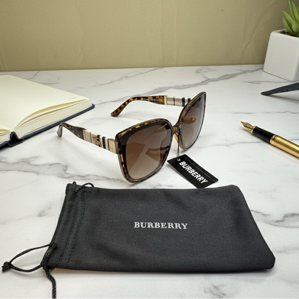 Burberry Brown Tortoise Sunglasses - Picture 12 of 12